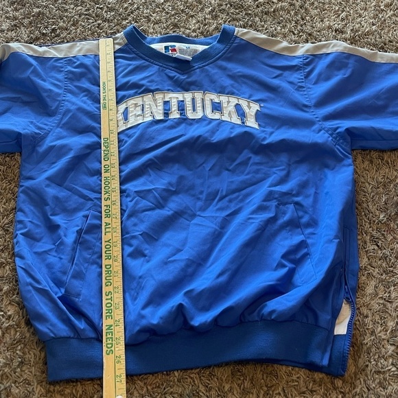 Russell vintage Kentucky blue gray pullover windbreaker - Picture 5 of 5